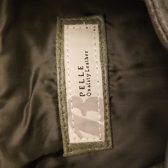 PELLE quality leather green jacket - Picture 10 of 16